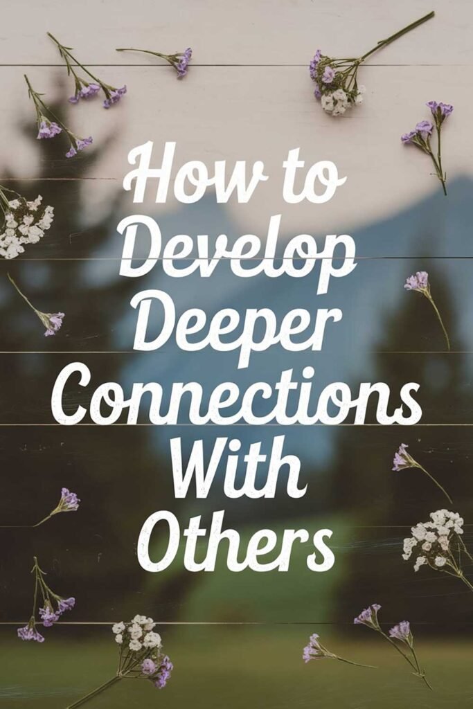 How to Develop Deeper Connections with Others