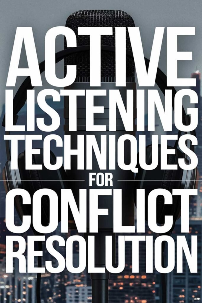 Active Listening Techniques for Conflict Resolution
