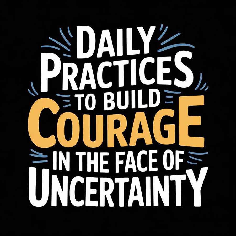 Daily Practices to Build Courage in the Face of Uncertainty