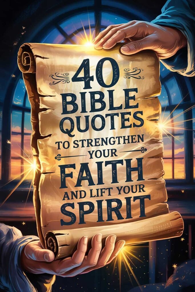40 Bible Quotes to Strengthen Your Faith and Lift Your Spirit