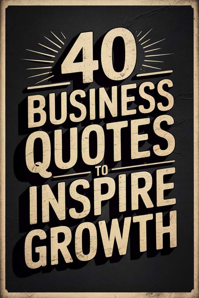 40 Business Quotes to Inspire Success, Strategy, and Growth