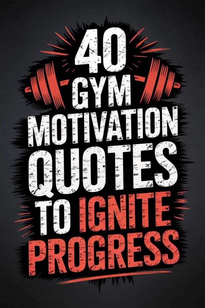 40 Gym Motivation Quotes to Ignite Strength, Discipline, and Progress