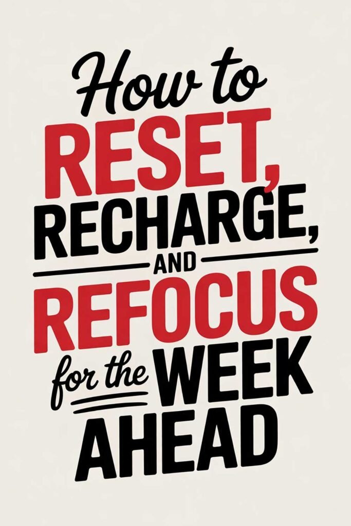Self-Care Sundays: How to Reset, Recharge, and Refocus for the Week Ahead