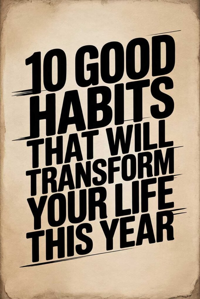 10 Good Habits That Will Transform Your Life This Year