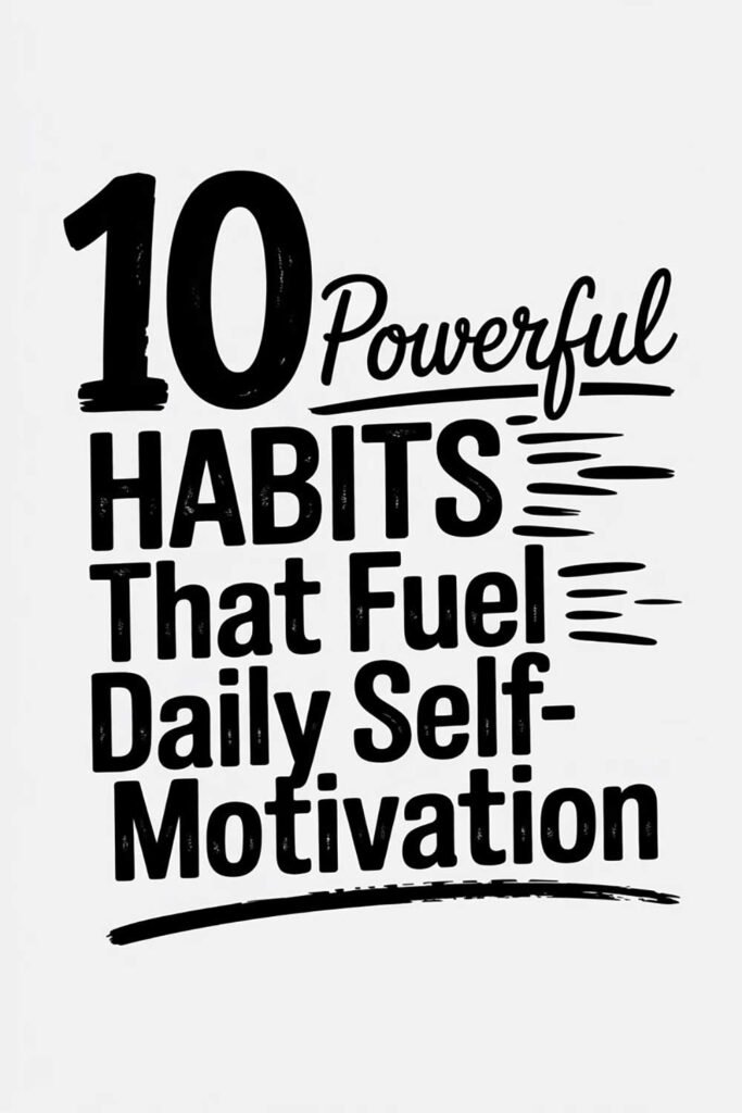 10 Powerful Habits That Fuel Daily Self-Motivation