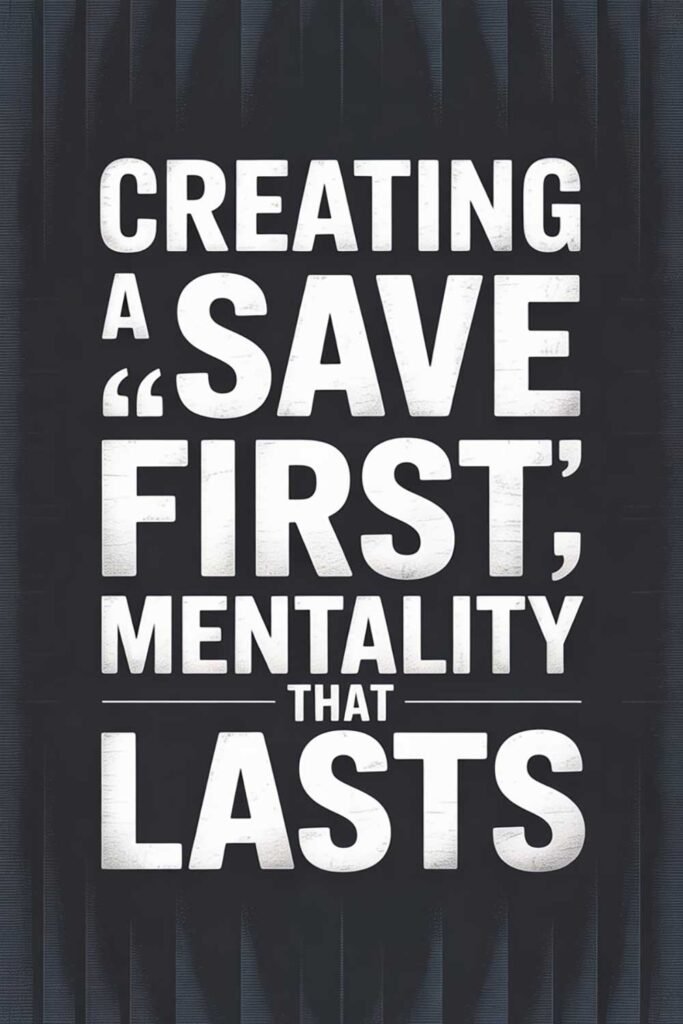 Creating a “Save First” Mentality That Lasts