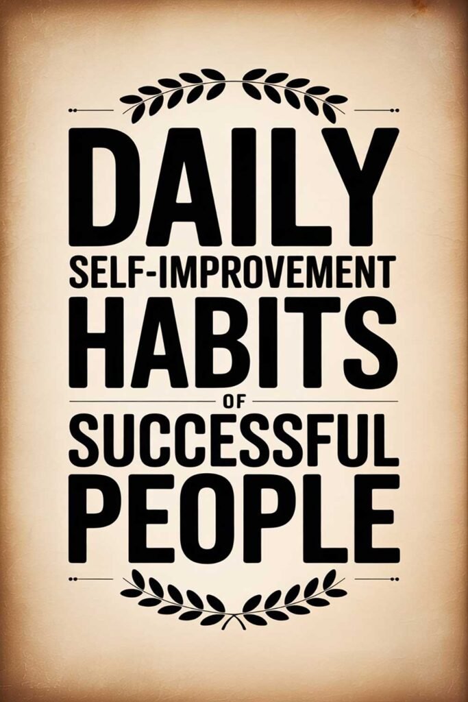 Daily Self-Improvement Habits of Successful People