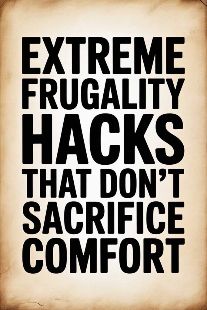 Extreme Frugality Hacks That Don’t Sacrifice Comfort