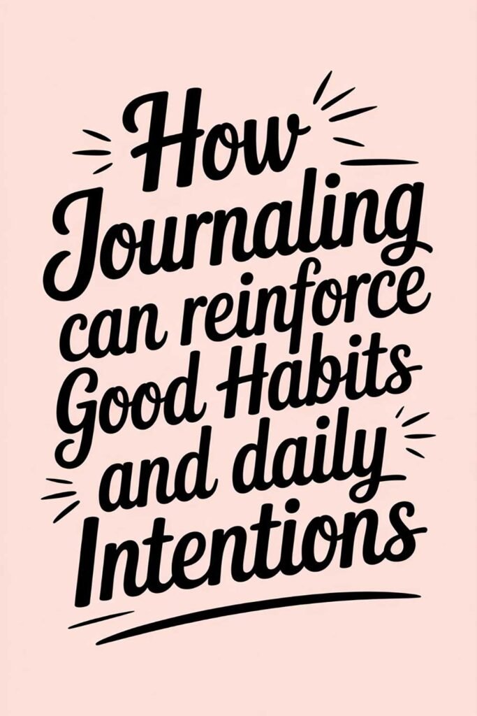 How Journaling Can Reinforce Good Habits and Daily Intentions