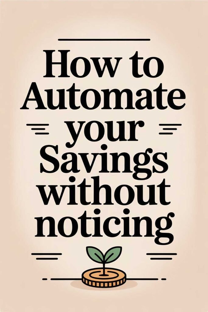 How to Automate Your Savings Without Noticing