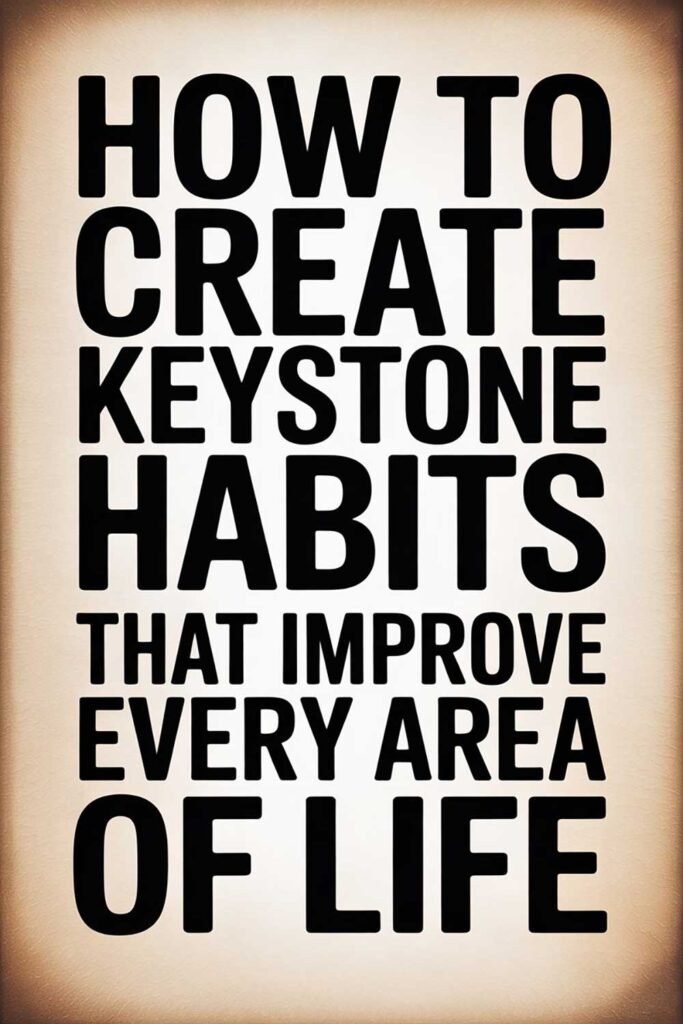 How to Create Keystone Habits That Improve Every Area of Life