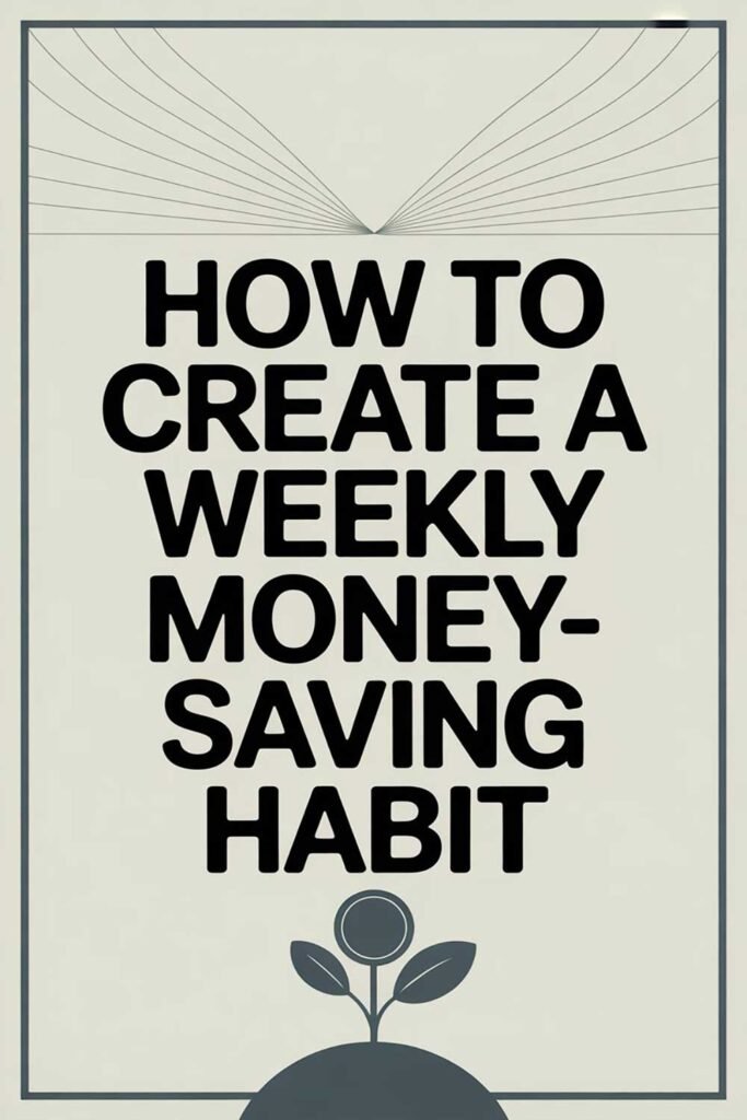 How to Create a Weekly Money-Saving Habit