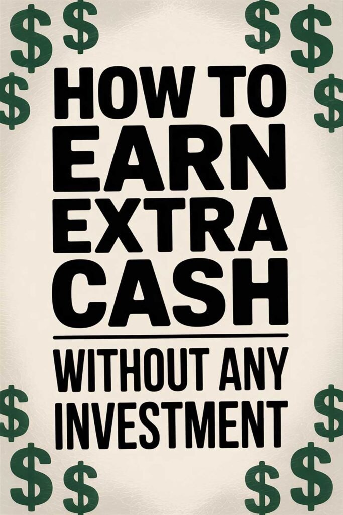 How to Earn Extra Cash Without Any Investment