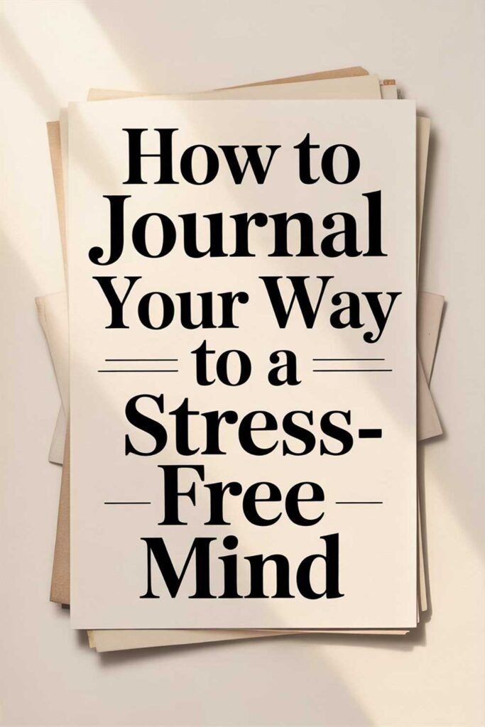 How to Journal Your Way to a Stress-Free Mind