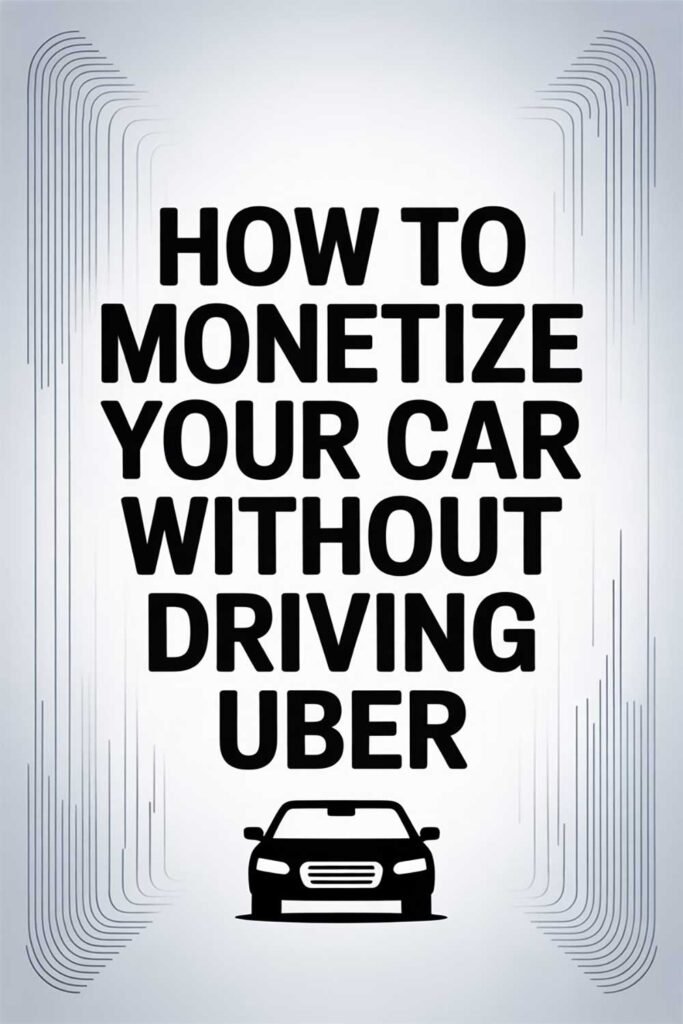How to Monetize Your Car Without Driving Uber