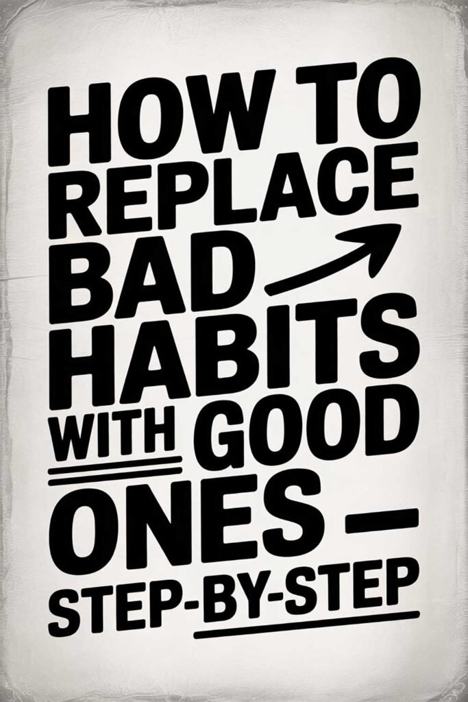 How to Replace Bad Habits with Good Ones — Step-by-Step