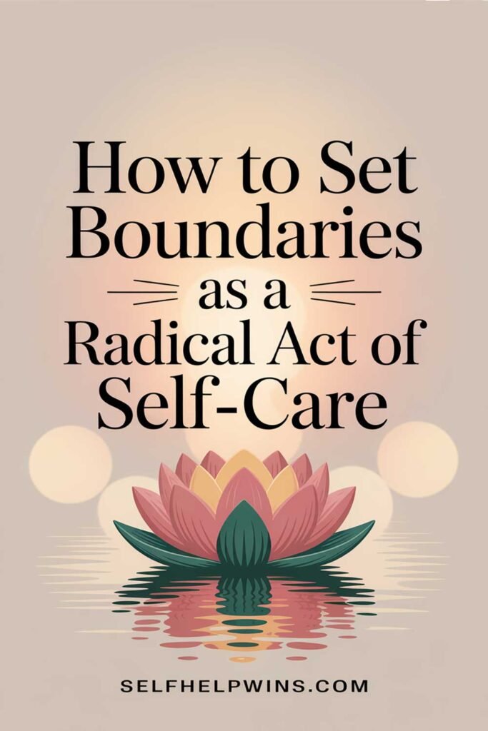 How to Set Boundaries as a Radical Act of Self-Care