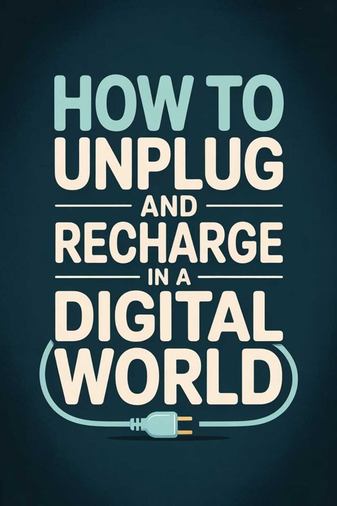 How to Unplug and Recharge in a Digital World