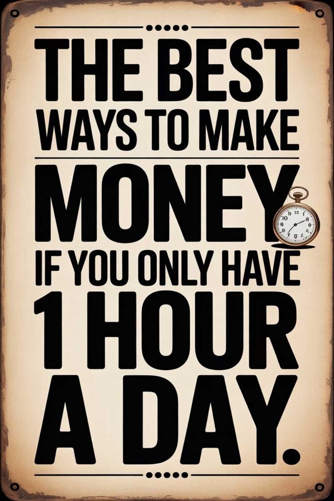 The Best Ways to Make Money If You Only Have 1 Hour a Day