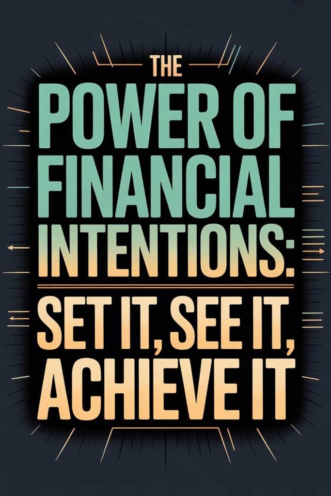 The Power of Financial Intentions: Set It, See It, Achieve It