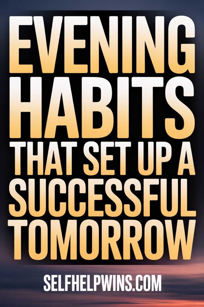 Evening Habits That Set Up a Successful Tomorrow