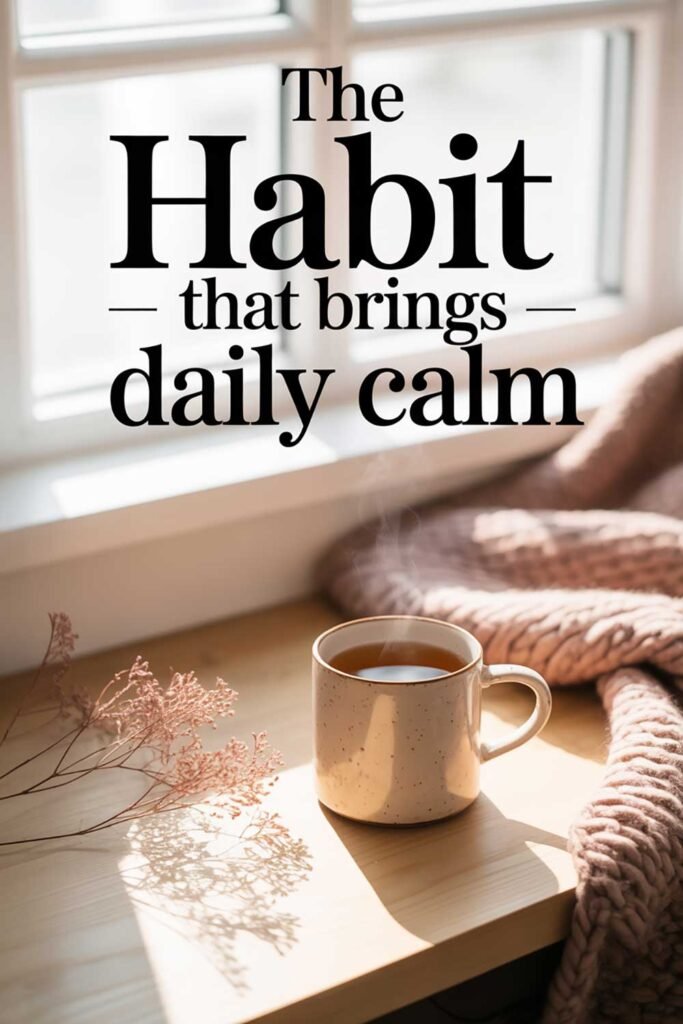 The Habit That Brings Daily Calm