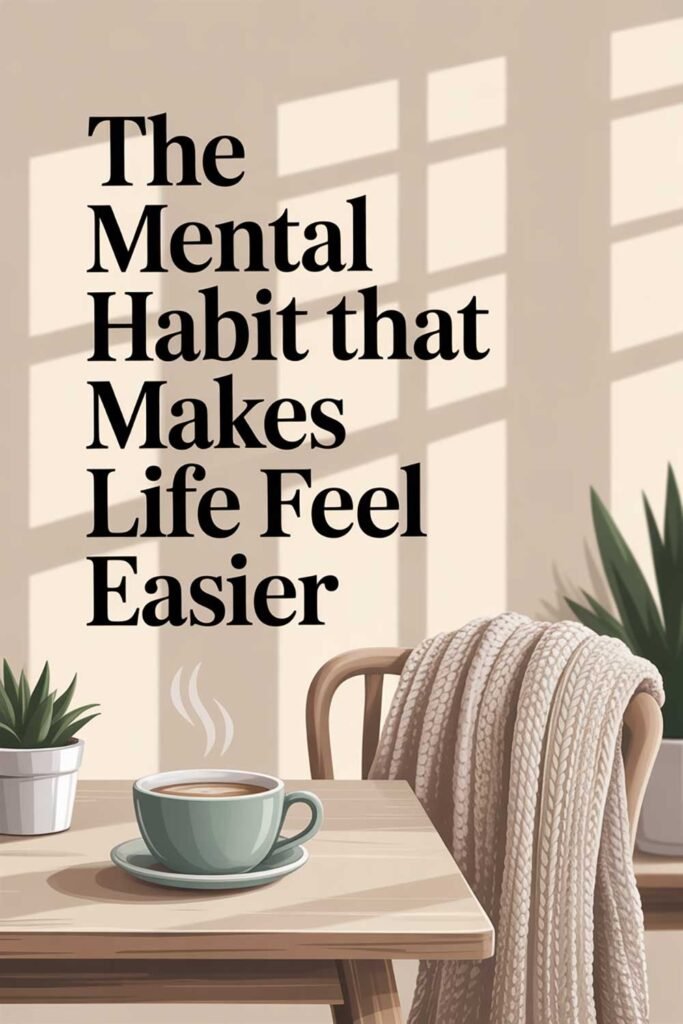 The Mental Habit That Makes Life Feel Easier