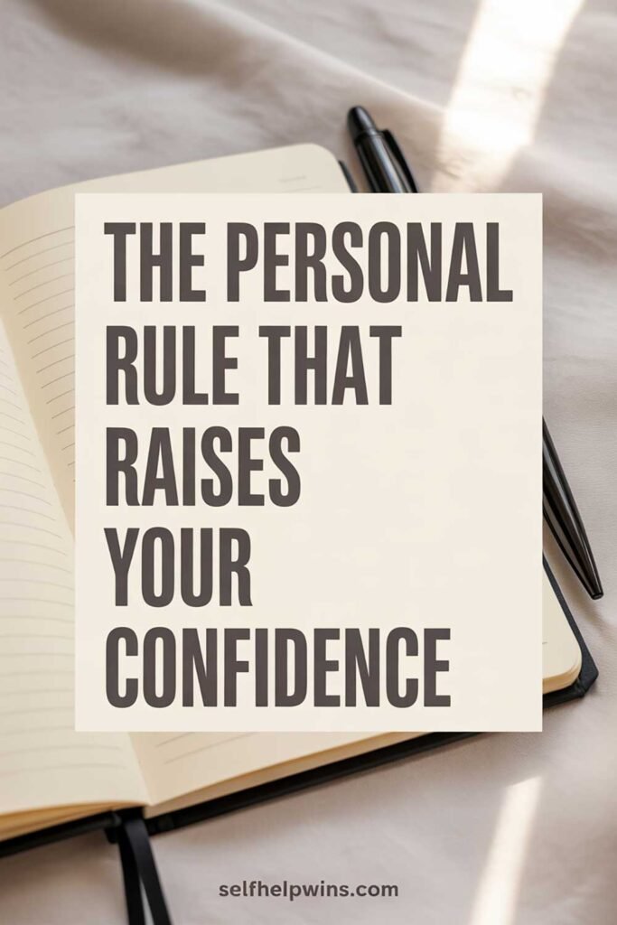 The Personal Rule That Raises Your Confidence