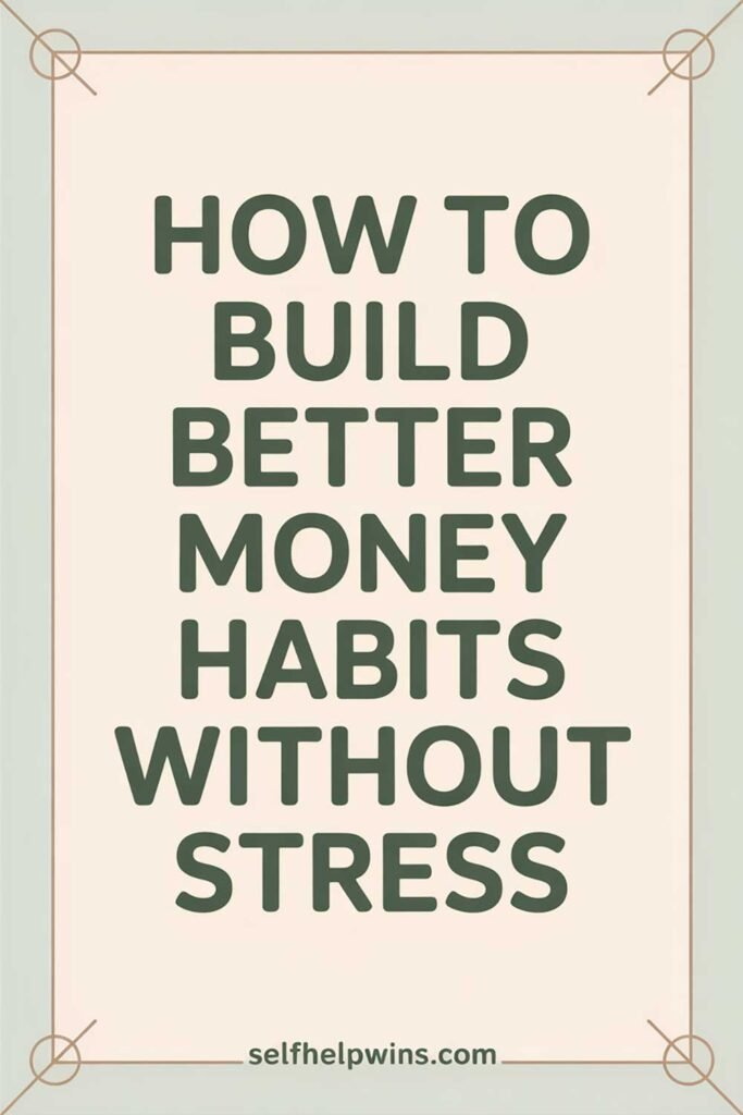 How to Build Better Money Habits Without Stress