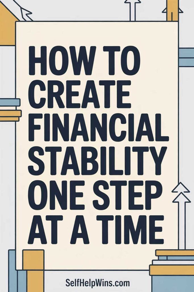 How to Create Financial Stability One Step at a Time