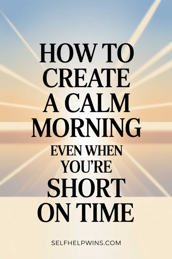 How to Create a Calm Morning Even When You’re Short on Time