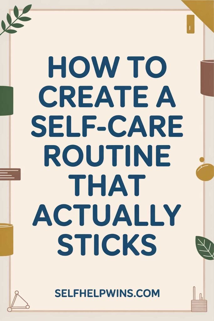 How to Create a Self-Care Routine That Actually Sticks