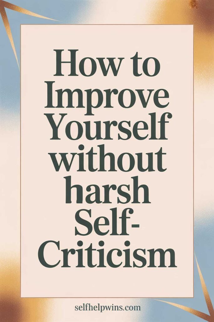 How to Improve Yourself Without Harsh Self-Criticism