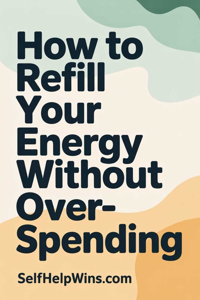 How to Refill Your Energy Without Overspending