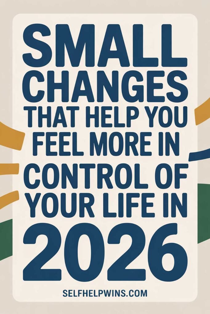 Small Changes That Help You Feel More in Control of Your Life