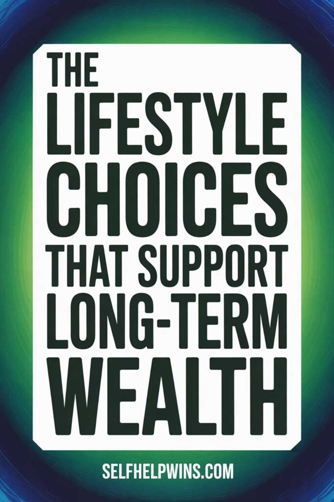 The Lifestyle Choices That Support Long-Term Wealth