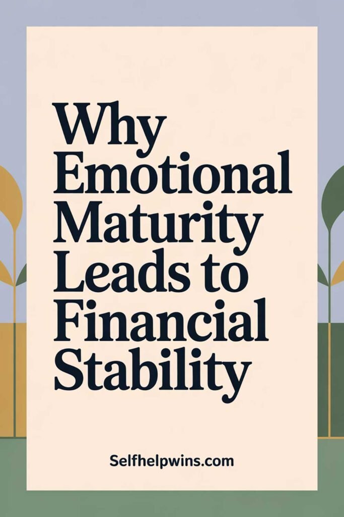 Why Emotional Maturity Leads to Financial Stability