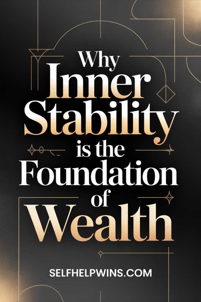 Why Inner Stability Is the Foundation of Wealth