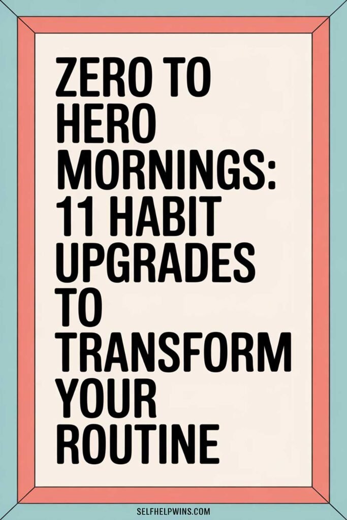 Zero to Hero Mornings: 11 Habit Upgrades to Transform Your Routine