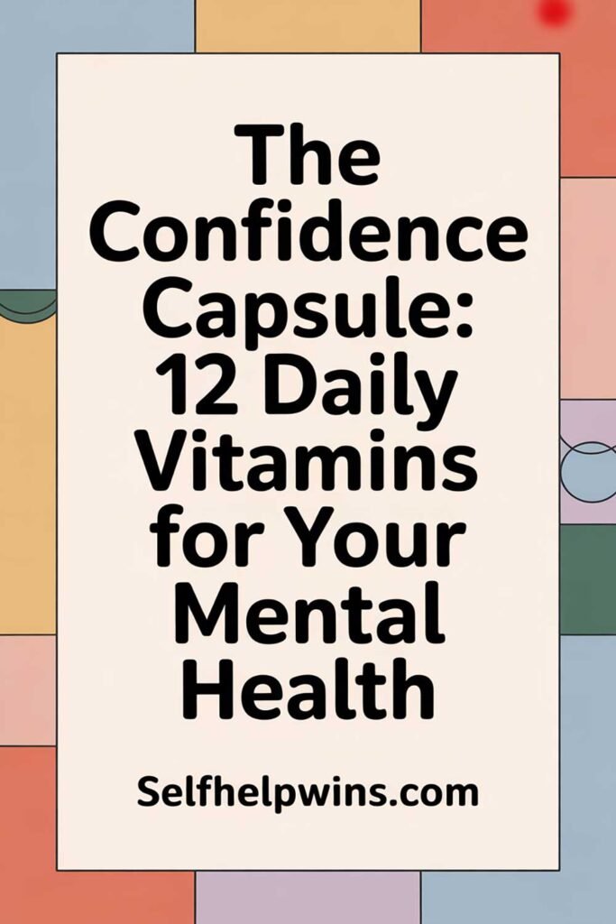 The Confidence Capsule: 12 Daily Vitamins for Your Mental Health