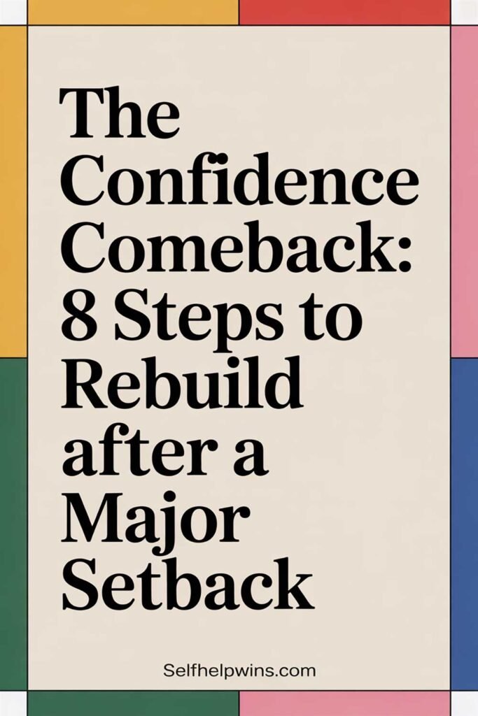 The Confidence Comeback: 8 Steps to Rebuild After a Major Setback