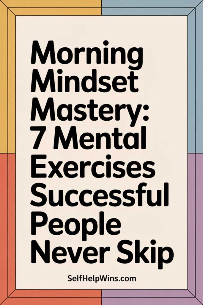 Morning Mindset Mastery: 7 Mental Exercises Successful People Never Skip