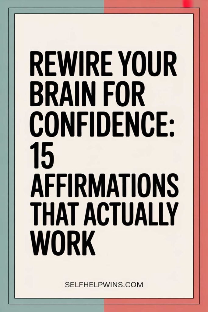 Rewire Your Brain for Confidence: 15 Affirmations That Actually Work