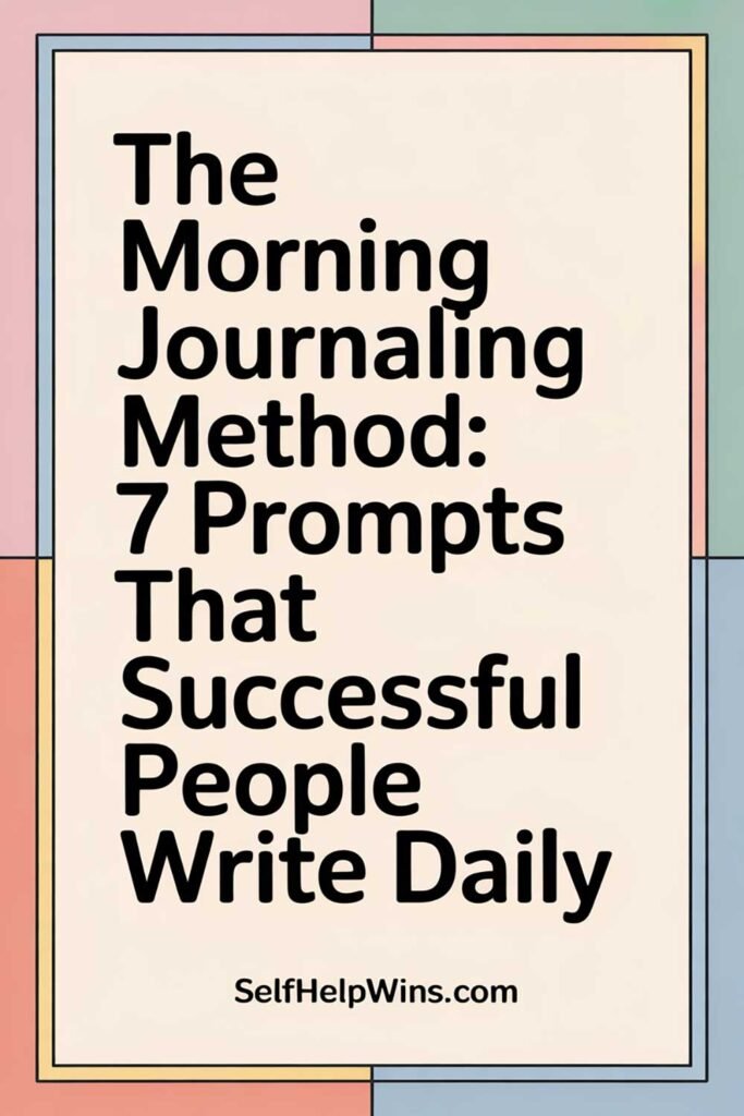 The Morning Journaling Method: 7 Prompts That Successful People Write Daily