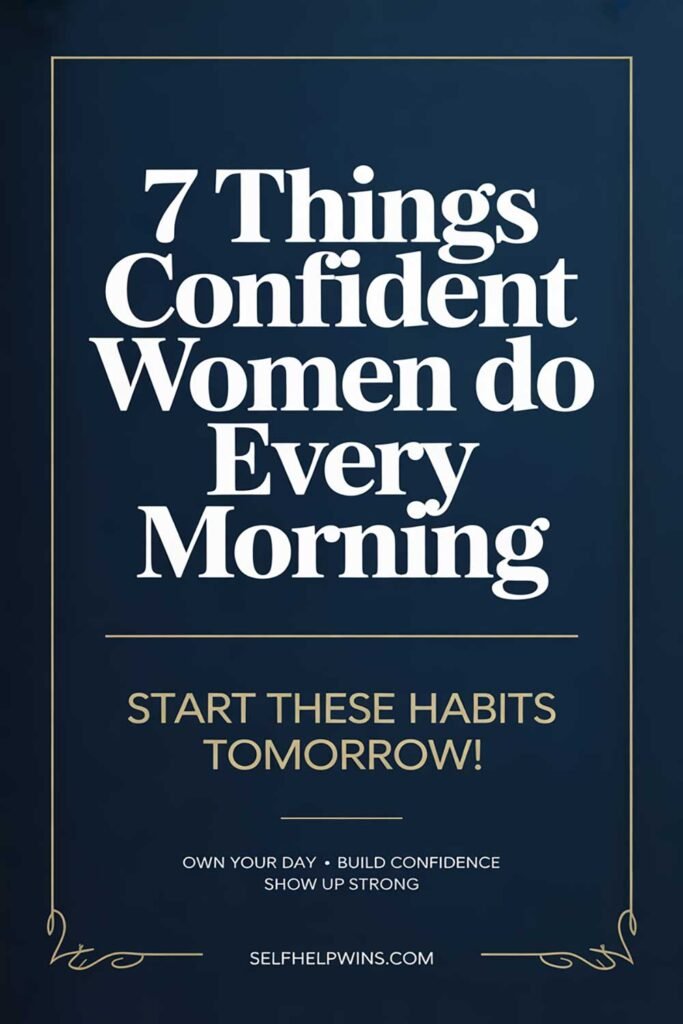 7 Things Confident Women Do Every Morning—Start Tomorrow!