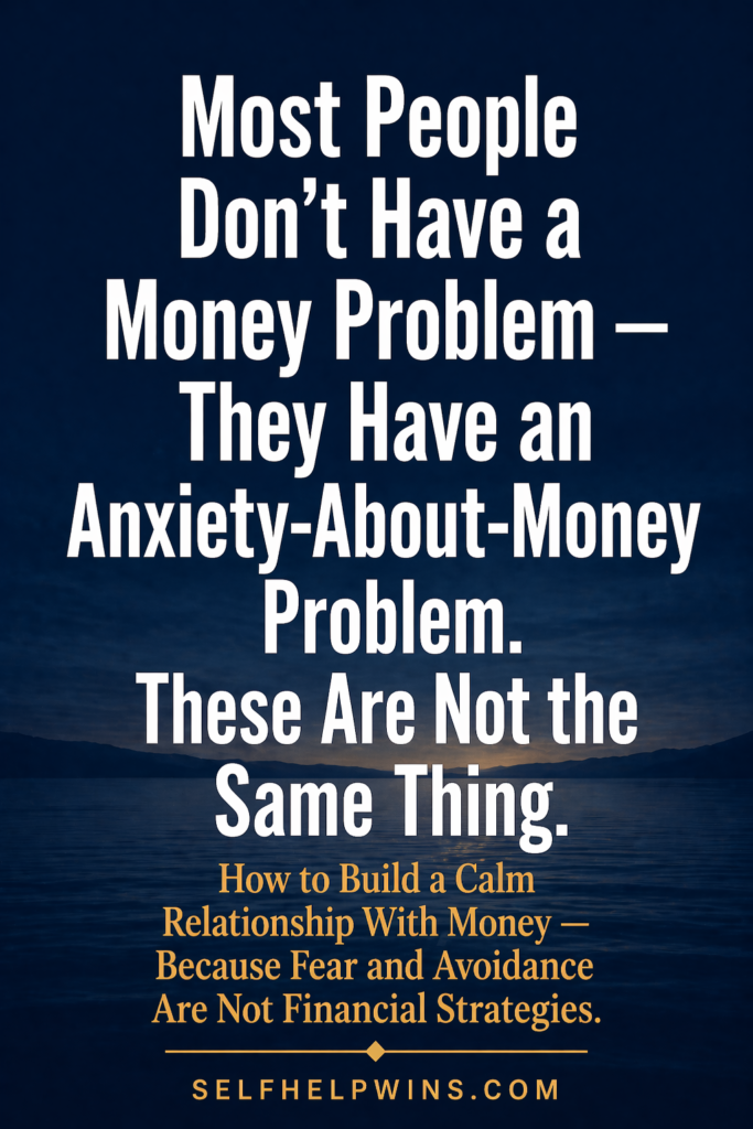 Most People Don’t Have a Money Problem — They Have an Anxiety-About-Money Problem. These Are Not the Same Thing.