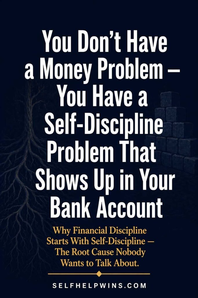 You Don’t Have a Money Problem You Have a Self-Discipline Problem That Shows Up in Your Bank Account